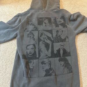 Gray Hoodie with Graphic Print